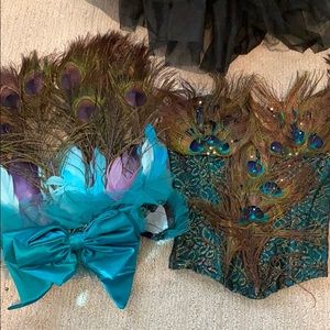 Trash lingerie Peacock costume